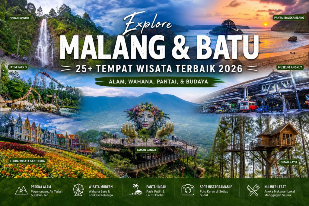 25+ Tempat Wisata di Malang dan Batu Paling Diminati 2026 Lengkap dan Terupdate